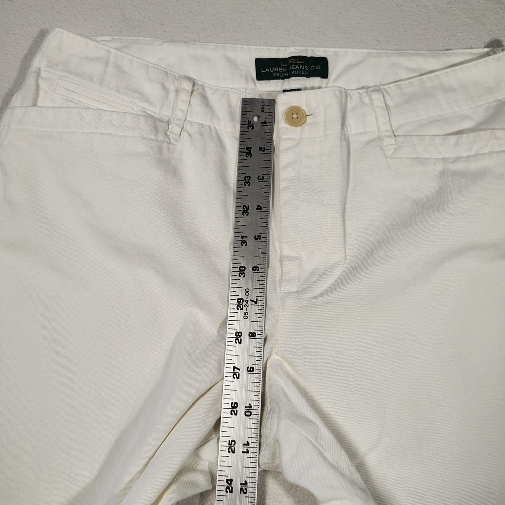 Lauren Ralph Lauren White Cotton Nautical Capri Women Size 12 Anchor Tag - Picture 4 of 16